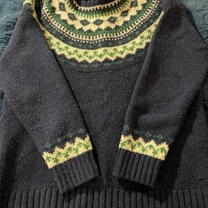 L.L. Bean Women's Classic Ragg Wool Sweater, Fair Isle, Large Regular